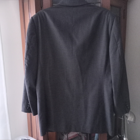 Versace Classic V2 Mens Black Gray Pinstriped Blazer Sport Coat Jacket 38S /B8 - Picture 9 of 14